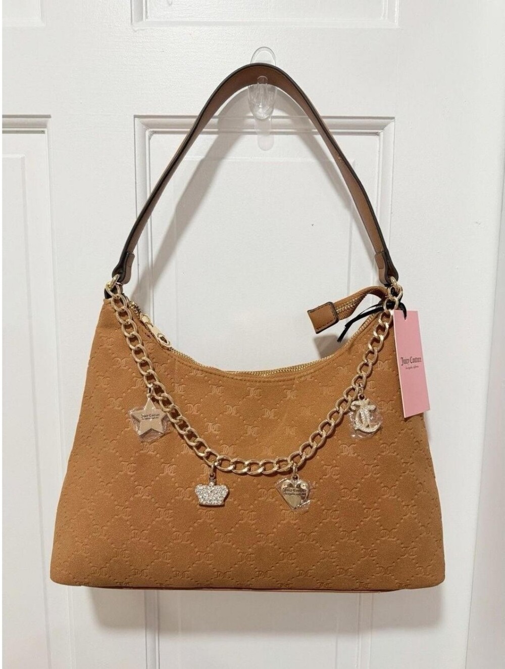 Juicy Couture Not Your Babe Hobo Bag Cinnamon..